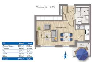 Attraktive 1-Zimmer-Wohnung in Sendling-Westpark! – Oetztaler Str. 6a, 81373 Mittersendling, München – Vorschaubild 12