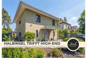 Halbinsel-Geheimtipp: A+ Stadtvilla, Smart Home, Luxus-Küche, Gästehaus, 2 Stellplätze + Wallbox