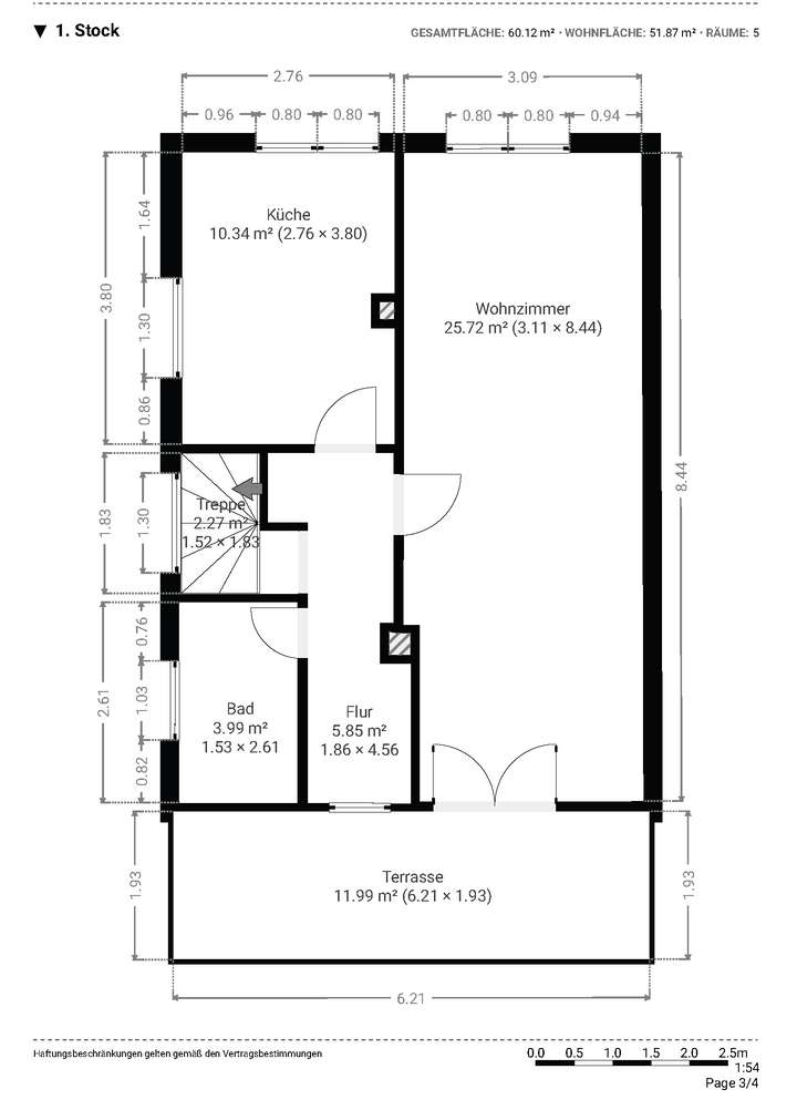Grundrissplan Obergeschoss