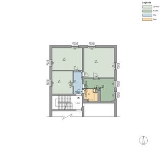Schöne 3-Zimmerwohnung in Fritzlar, Graf-Zeppelin-Str. 6, 1. OG links