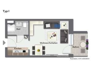 Kapitalanleger aufgepasst. 49 Apartments in Regensburg "Candis- Viertel" zu verkaufen – Straubinger Straße 20/22, 93055 Ostenviertel, Regensburg – Vorschaubild 13