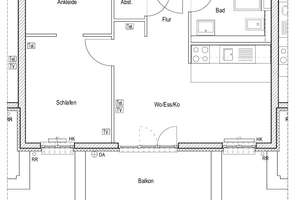 Attraktiv geschnittene 2-Zimmer-Wohnung mit Balkon und EBK - sofort verfügbar! – Anna-Beyer-Straße 19, 60435 Nordend-West, Frankfurt am Main – Vorschaubild 7