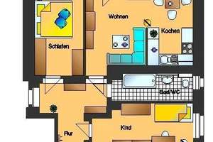 Preußischen Viertel: Sofort einziehen! Eigennutzer! Freie 3 Zimmer Wohnung mit tollem Süd-Balkon – Bischofsweg 104, 1097 Radeberger Vorstadt, Dresden – Vorschaubild 2