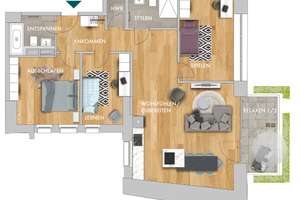 Perfekte Familienwohnung mit Terrasse im Hinterhaus zum Erstbezug – Die vollständige Adresse der Immobilie erhältst du vom Anbieter., 9111 Zentrum, Chemnitz – Vorschaubild 16