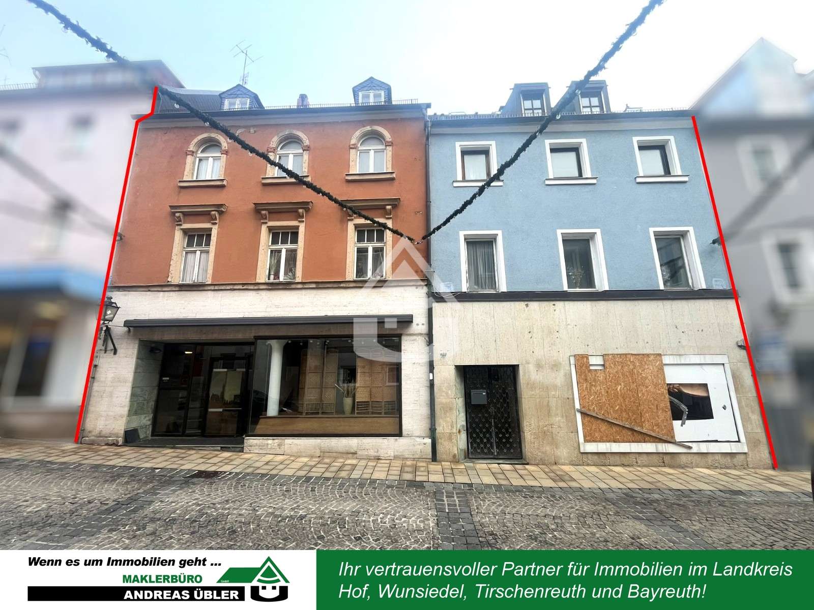 Zentrale Stadthäuser mit Gewerbeeinheiten, Wunsiedel im Fichtelgebirge Kreis – Bild 1