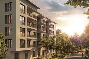 PARKSIDE: sonniges 1-Zimmer-Apartment mit Balkon und Blick direkt in den Park – Lerchenauer Straße Ecke Georg-Zech-Allee 280, 80995 Feldmoching, München – Vorschaubild 5