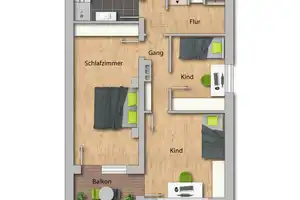 ImmoSpace *** TRAUMHAFTES WOHNEN IN RUHIGER LAGE ***DOPPELHAUSHÄLFTE MIT GARTEN *** – Augsburg (Kreis) – Vorschaubild 27