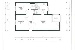 Alltagstaugliche 3-Zimmer-Wohnung mit Balkon in Lörick