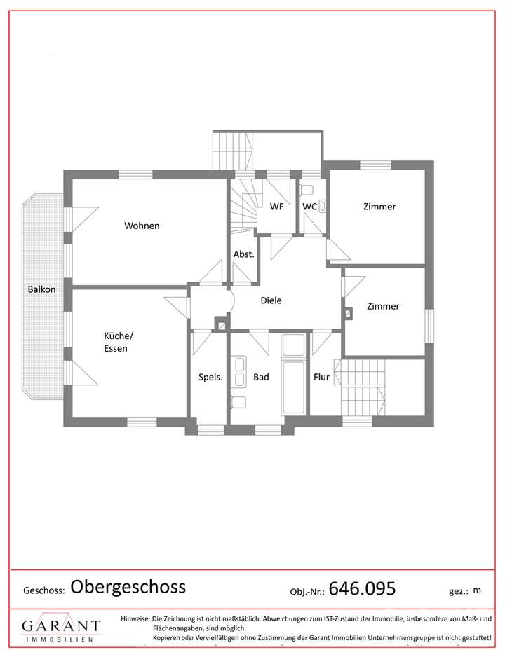 Grundriss  Obergeschoss