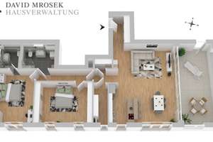 Moderne 3-Zi.- Wohnung mit großer Loggia (W4) – Innstraße 40, 83022 Innenstadt, Rosenheim – Vorschaubild 3