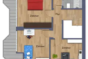 Wohnen im Bismarck-Viertel. 3-Zimmer-Wohnung mit Einbauküche und Stellplatz – Krefeld – Vorschaubild 22