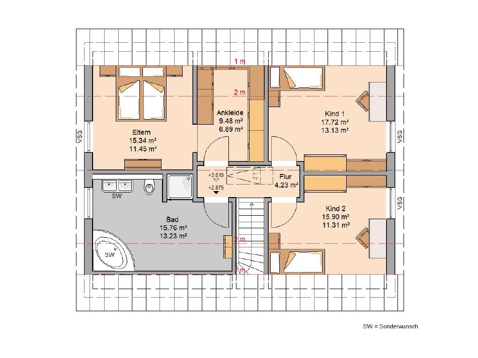 Grundriss Dachgeschoss