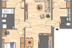 4-Zimmer-Wohnung in Braunschweig Weststadt – Eiderstraße 10, 38120 Weststadt, Braunschweig – Vorschaubild 2