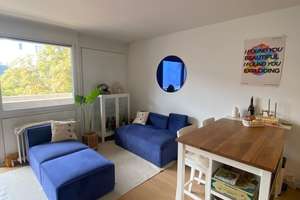    Kurzfristig ab 01.06. - Teilmöbliertes, sonniges Studio mit Südbalkon in Bogenhausen
