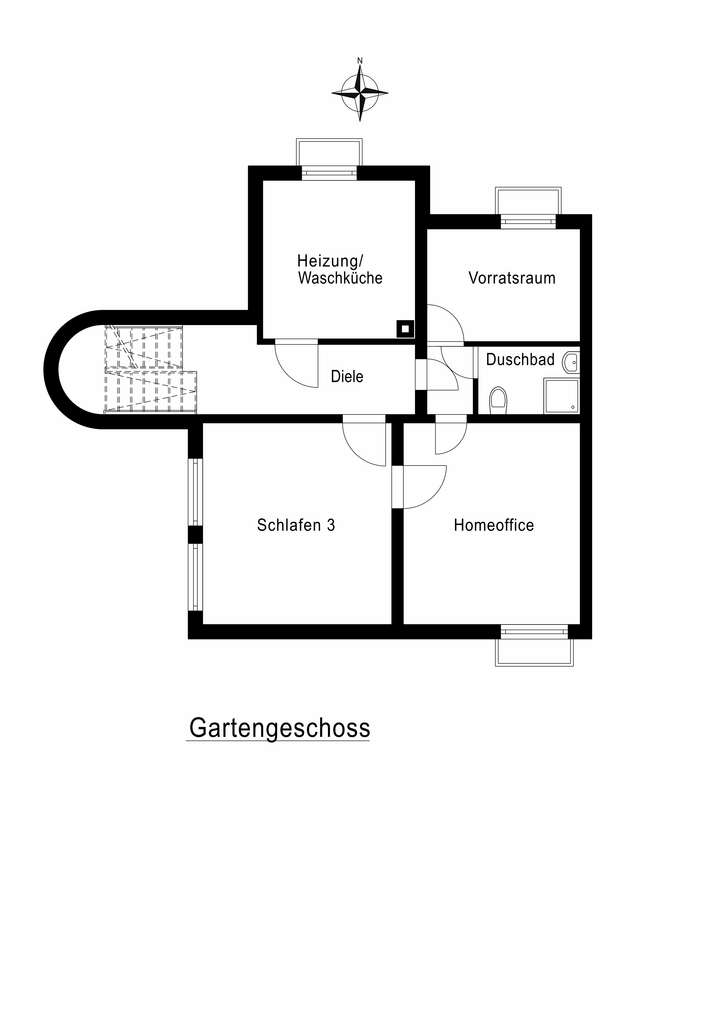 Grundriss Gartengeschoss
