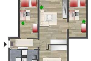 4-Raum-Wohnung mit Balkon in familienfreundlicher Umgebung – Ernst-Enge-Str. 112, 9127 Gablenz, Chemnitz – Vorschaubild 5