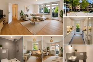 Hochwertig sanierte 4-Zimmer-Wohnung am Rathausplatz |  96qm | 2 Balkone | Aufzug | TG