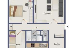 Wohnen mit Fernsicht 
Helle 3,0-Zimmer-Wohnung in Stuttgart-Botnang – Die vollständige Adresse der Immobilie erhältst du vom Anbieter., 70195 Botnang-Nord, Stuttgart – Vorschaubild 15