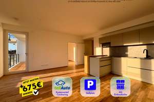 *** NEUBAU am Auwald * 2 Bäder * HWR * Parkett * MEGA BALKON * 03/26 *** – Friedrich-Bosse-Straße 69, 4159 Möckern, Leipzig – Vorschaubild 1