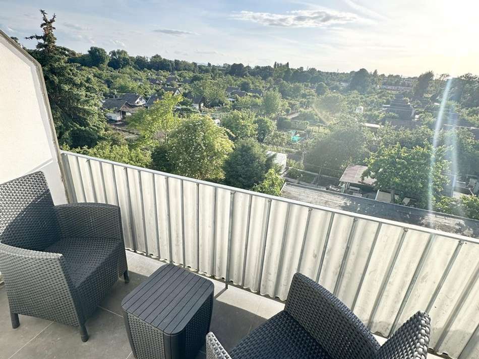 Blick vom Balkon
