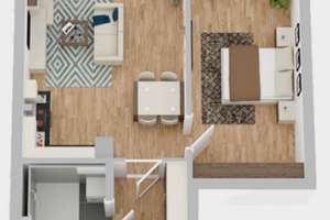 Erstbezug: 2-Zimmer-Wohnung mit Garten und PKW-Stellplatz – Wiltshireweg 1, 48167 Gremmendorf-West, Münster – Vorschaubild 1