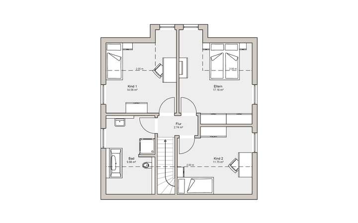 Grundriss Dachgeschoss