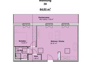 Sonnige Penthousewohnung mit Dachterrasse im KFW 40 QNG Energiesparhaus mit SonderAFA
 – Die vollständige Adresse der Immobilie erhältst du vom Anbieter., 54294 West/Pallien, Trier – Vorschaubild 2