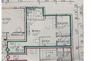 Heidelberg, Innenstadt 2 ZKB, vermietet, ruhig,  Balkon, TG-StPl., KEINE Käufer-Prov. – Rohrbacher Str. 67, 69115 Weststadt, Heidelberg – Vorschaubild 3