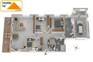Zentrum! Junger Bungalow, KfW 55 Energie mit Garage, Kaminofen, EBK. Kleines Grundstück… – Leer (Kreis) – Vorschaubild 11
