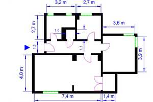 ! Wohnen in der Beimssiedlung - sanierte 2 Raum mit Einbauküche, Balkon und Wanne ! – Flechtinger Str. 7, 39110 Magdeburg – Vorschaubild 4