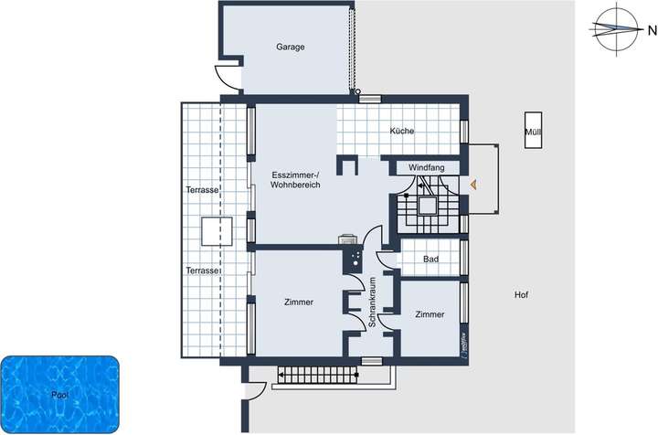 Erdgeschoss Wohnfläche ca. 97 