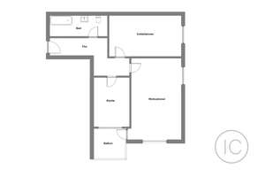 Gut geschnittene 2-Zimmer-Wohnung mit Balkon – Die vollständige Adresse der Immobilie erhältst du vom Anbieter., 41179 Rheindahlen-Mitte, Mönchengladbach – Vorschaubild 9