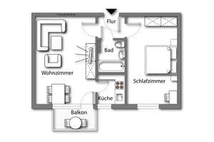 2 Zi. mit Balkon ab sofort bezugsfrei zu verkaufen!!! – Aidenbachstraße 102, 81379 Obersendling, München – Vorschaubild 12