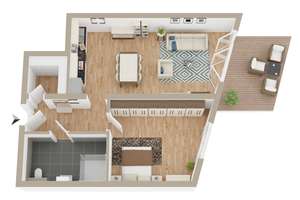 Wohnen am Petersdamm - Exklusive 2,5-Zimmer Neubauwohnung – Petersdamm 2, 48167 Wolbeck, Münster – Vorschaubild 7