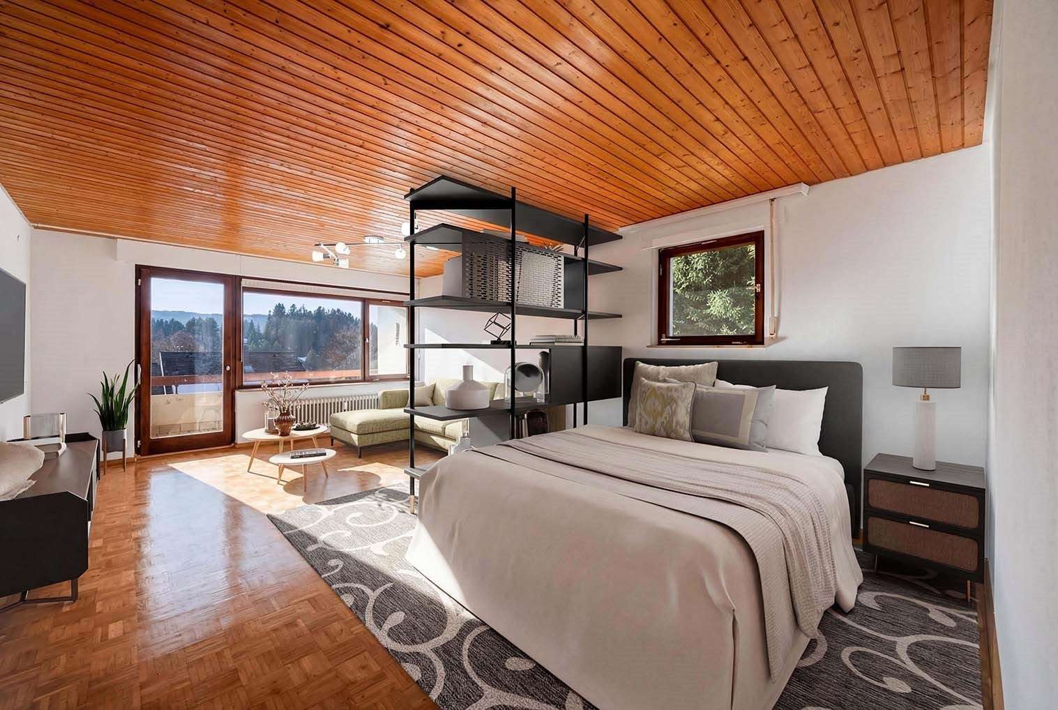 Immobilie in Lenzkirch - Großzügige 1-Zimmer-Wohnung mit Südbalkon und Aussichtslage - Bild 4