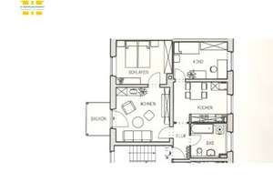 Lichtdurchflutet Wohnung mit Balkon & Einbauküche! – Hofer Straße 34, 9224 Mittelbach, Chemnitz – Vorschaubild 2