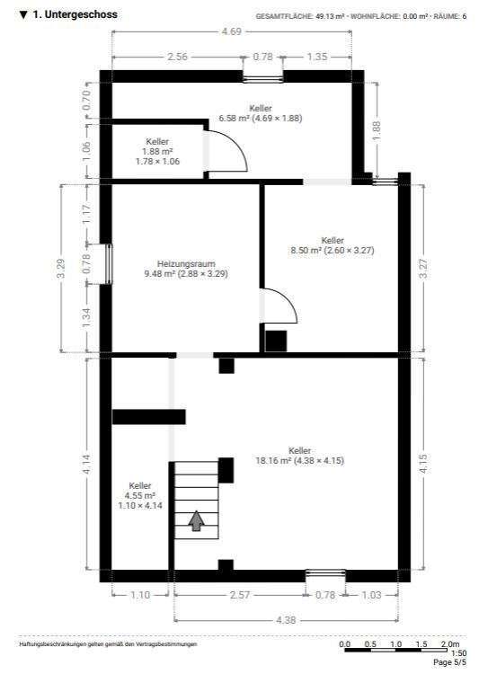 Grundriss Keller