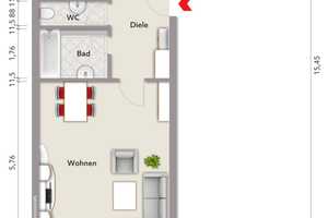 Helle 3-Zimmer-Wohnung mit Garage in beliebter Lage des Paulusviertels
 – Darmstadt – Vorschaubild 2