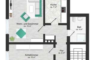 Wohnen mit Charakter: 2-Zimmer-Wohnung in Bremerhaven-Mitte – Deichstraße 70, 27568 Mitte, Bremerhaven – Vorschaubild 2