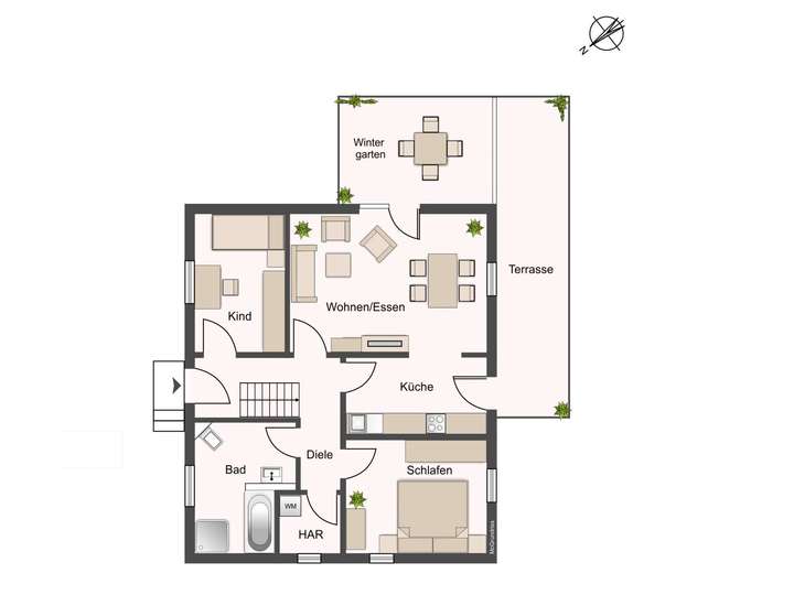 Grundriss - Erdgeschoss