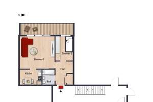 Erdgeschosswohnung mit Gartennutzung in Westhagen - WBS erforderlich // EG 2.v.links – Plauener Str. 22, 38444 Westhagen, Wolfsburg – Vorschaubild 4