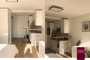 Nahe Killesberg | Attraktive 1 Zimmer Studio Wohnung mit Balkon in bevorzugter Lage +++ – Am Kräherwald 153, 70193 Kräherwald, Stuttgart – Vorschaubild 2