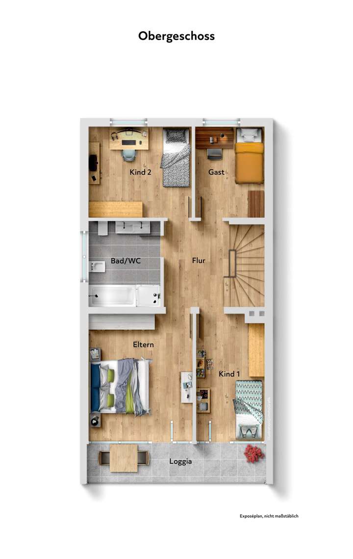 Grundriss Obergeschoss