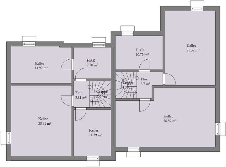 PrI 9307 Grundriss KG Haus 1