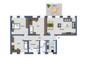*PROVISIONSFREI* Das Land-BW als Ihr Mieter! Bestens vermietete Beamten-Wohnung zur Kapitalanlage! – Die vollständige Adresse der Immobilie erhältst du vom Anbieter., 70439 Stammheim-Mitte, Stuttgart – Vorschaubild 5