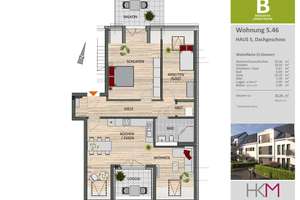 3- Zimmer- Dachgeschosswohnung in Schlebusch-
Ihr neues Zuhause mit Weitblick – Die vollständige Adresse der Immobilie erhältst du vom Anbieter., 51375 Schlebusch, Leverkusen – Vorschaubild 2