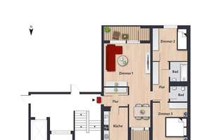 Attraktive große Wohnung in Westhagen // 3.OG Rechts – Cottbuser Str. 10, 38444 Westhagen, Wolfsburg – Vorschaubild 4