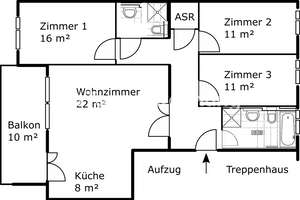 Tauschwohnung: 4-Zimmer-Wohnung in Dresden Neustadt gegen Größere