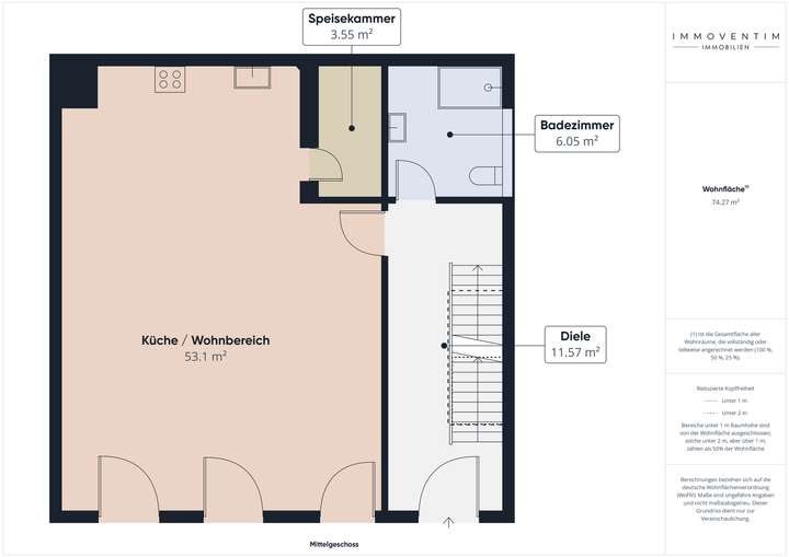 Grundriss Mittelgeschoss