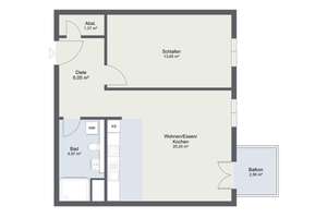 Stilvolle 2-Zimmer-Wohnung mit Balkon, Fußbodenheizung und Aufzug – Die vollständige Adresse der Immobilie erhältst du vom Anbieter., 12167 Steglitz, Berlin – Vorschaubild 10